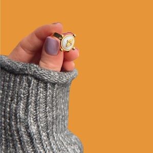 18k Gold Plated Adjustable Ring